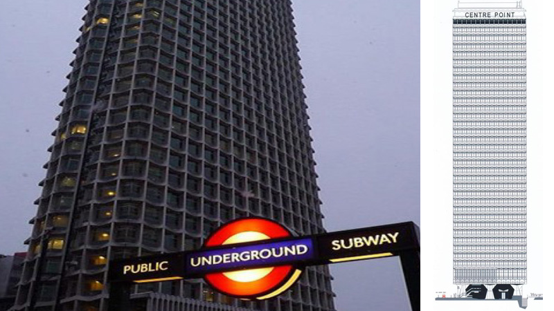 QRM - Centre Point and Tottenham Court Road Underground station